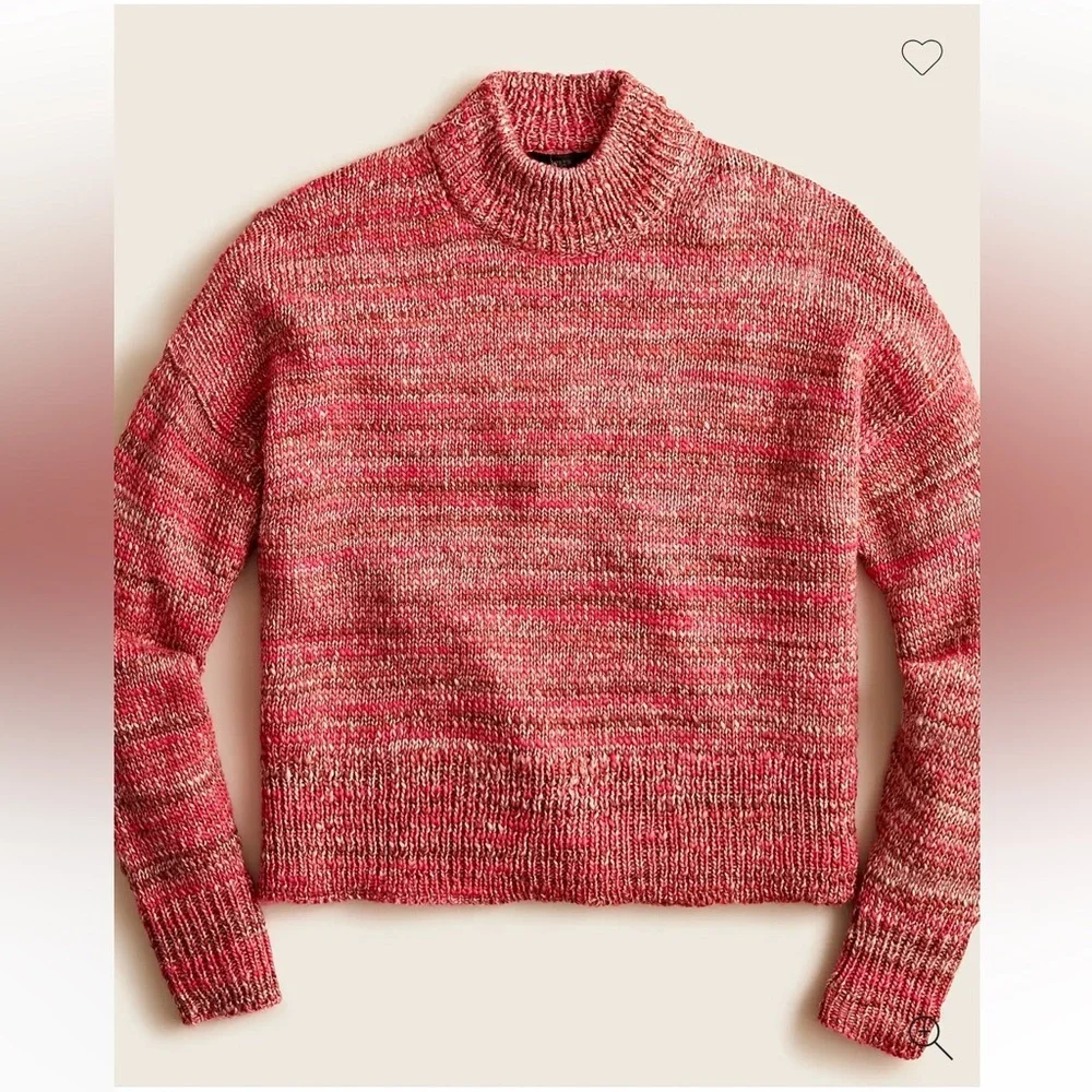 J. Crew Space-dyed Mockneck Sweater